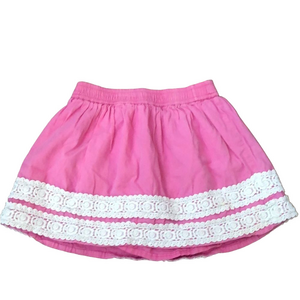 🍭6/$30 Baby Gap pink lined crochet skirt - 4